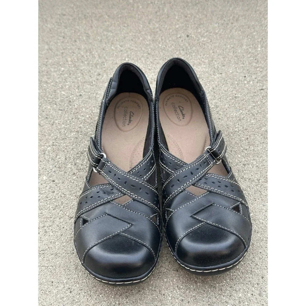 Clarks Originals Womens Ashland Spin Q Black Size 12 Narrow